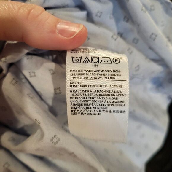 Banana Republic Standard Fit Cotton Short Sleeved Button Up Shirt Mens Medium - Picture 6 of 6